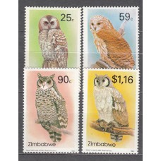 Zimbabwe Correo Yvert 274/77 ** Mnh Fauna - Aves Rapaces - Buhos