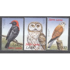 Sierra Leona - Correo Yvert 2776/78 ** Mnh Fauna - Aves