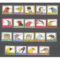 Sierra Leona - Correo Yvert 1539/57 ** Mnh Fauna - Aves