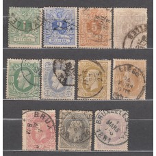 Belgica - Correo 1866 Yvert 26/36 usado 
