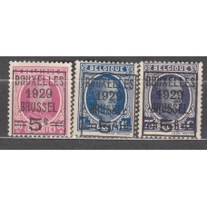 Belgica - Correo 1929 Yvert 273/75 usado