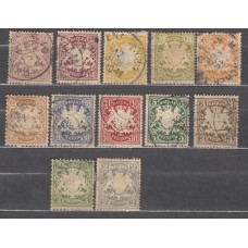 Estados Alemanes - Baviera Yvert 58/71 usado Faltan 61 y 69