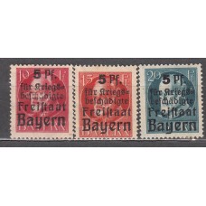 Estados Alemanes - Baviera Yvert 171/73 * Mh
