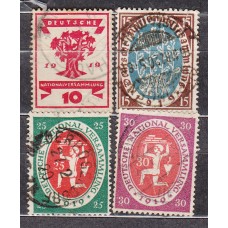 Alemania Imperio Correo 1919 Yvert 106/109 usado