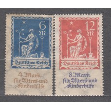 Alemania Imperio Correo 1922 Yvert 237/38 * Mh