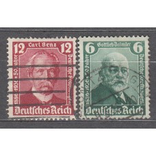Alemania Imperio Correo 1935 Yvert 562/63 usado