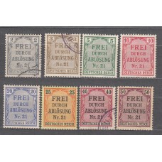 Alemania Imperio Servicio Yvert 1/8 */usado Mh/usado