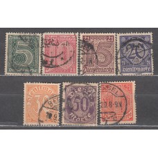 Alemania Imperio Servicio Yvert 9/15 usado