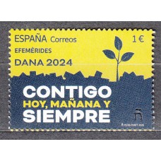 España II Centenario Correo 2025 ** Mnh Valencia -Dana 2024