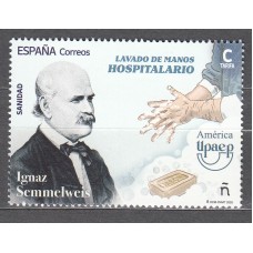 España II Centenario Correo 2025 ** Mnh Upaep 2025 Lavado de Manos Hospitalario