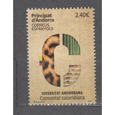 Andorra Española Correo 2025 ** Mnh Comunitat Colombiana