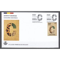 Andorra Española Sobres 1º Día 2025 Comunitat Colombiana