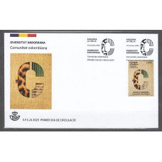 Andorra Española Sobres 1º Día 2025 Comunitat Colombiana