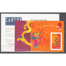 Hong Kong - Hojas Yvert 69 ** Mnh Año Lunar Chino del Dragon