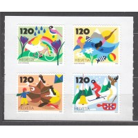 Suiza Correo 2025 ** Mnh Estaciones 4 valores