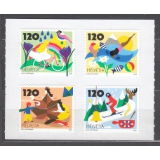 Suiza Correo 2025 ** Mnh Estaciones 4 valores