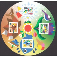 Suiza Correo 2025 ** Mnh 4 Estaciones Hojita