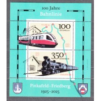 Austria Correo 2025 ** Mnh Trenes