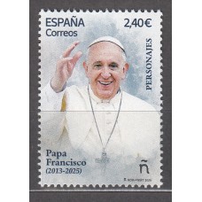 España II Centenario Correo 2025 ** Mnh Papa Francisco (2013-2025)