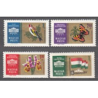 Hungria - Correo 1961 Yvert 1444/47 ** Mnh Fauna - Flora