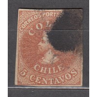 Chile - Correo 1856 Yvert 5 usado