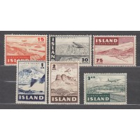 Islandia - Aereo Yvert 21/26 * Mh