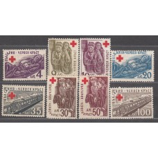 Bulgaria - Correo 1946 Yvert 463/70 ** Mnh Cruz Roja