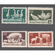 Bulgaria - Correo 1955 Yvert 806/809 ** Mnh Fauna - Animales de Granja