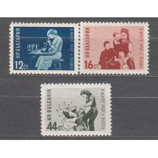 Bulgaria - Correo 1956 Yvert 884/86 ** Mnh Dia de la Mujer