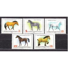 Bulgaria - Correo 1980 Yvert 2591/95 ** Mnh Fauna - Caballos