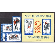 Bulgaria - Correo 1983 Yvert 2779/82+Hoja 110B ** Mnh Deportes