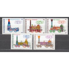 Bulgaria - Correo 1984 Yvert 2852/56 ** Mnh Trenes