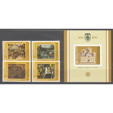 Bulgaria - Correo 1985 Yvert 2967/70+Hoja 133 ** Mnh Pinturas