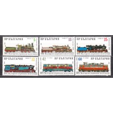 Bulgaria - Correo 1988 Yvert 3149/54 ** Mnh Trenes 