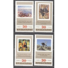 Bulgaria - Correo 1988 Yvert 3192/95 ** Mnh Pinturas