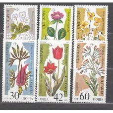 Bulgaria - Correo 1989 Yvert 3229A/F ** Mnh  Flores