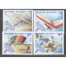 Bulgaria - Correo 1989 Yvert 3279/82 ** Mnh Deportes Aereos