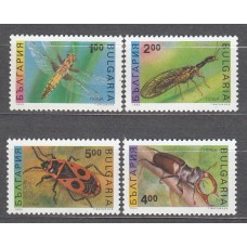 Bulgaria - Correo 1993 Yvert 3545/48** Mnh Fauna - Insectos