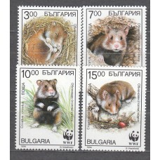 Bulgaria - Correo 1994 Yvert 3573/76 ** Mnh Protección de la Fauna WWF