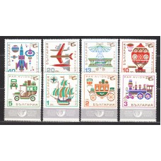 Bulgaria - Aereo Yvert 110/17 ** Mnh Exposición Filatelica - Barcos