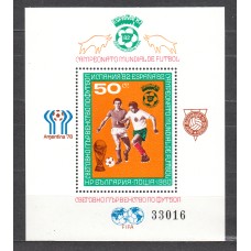 Bulgaria - Hojas 1980 Yvert 95A ** Mnh Deportes - Futbol