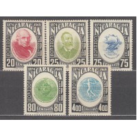 Nicaragua - Correo 1950 Yvert 749/53 (*) Mng UPU