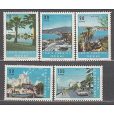 Turquia - Correo 1966 Yvert 1778/82 ** Mnh