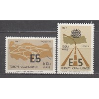 Turquia - Correo 1967 Yvert 1831/32 ** Mnh