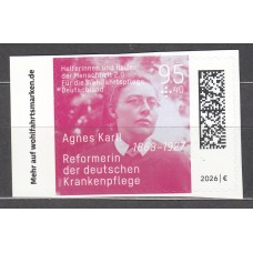 Alemania Federal Correo 2026 ** Mnh Bienestar adhesivo de carnet - Personaje