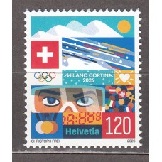 Suiza Correo 2026 ** Mnh Juegos Olimpicos de Invierno - Deportes