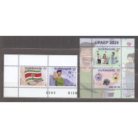 Suriname Upaep 2025 Yvert 3476/77+Hoja 215 ** Mnh Salud