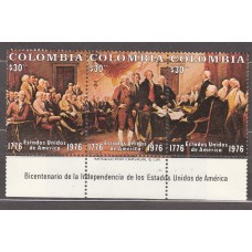 Colombia - Correo 1976 Yvert 698/700 ** Mnh Bicentenario de la Independencia