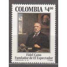 Colombia - Correo 1977 Yvert 706 ** Mnh Fidel Cano - Personaje
