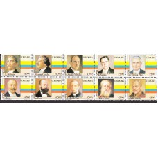 Colombia Correo 1981 Yvert 791/800 ** Mnh Constitución - Personajes